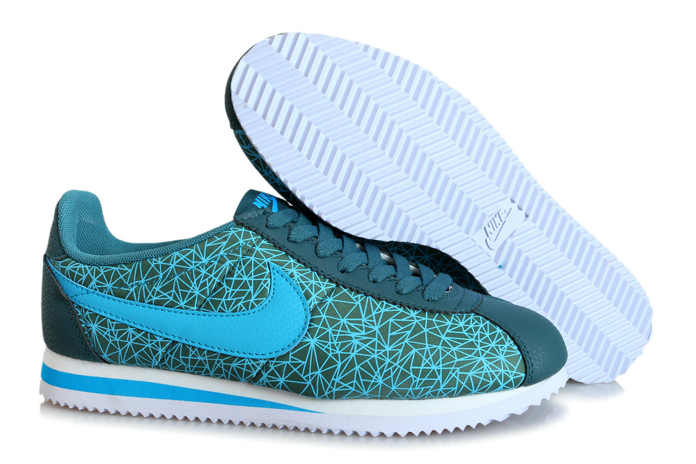 Nike Cortez Gump geometric mixed colors Sky Blue Jade (1)